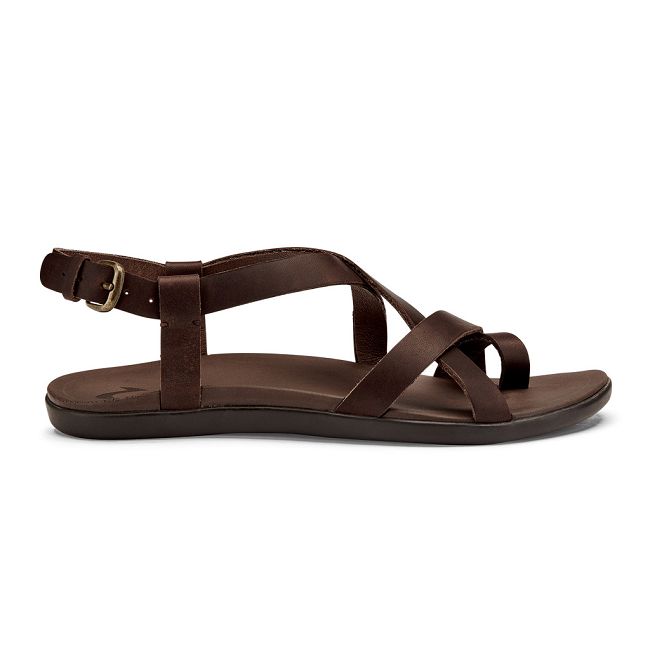 Olukai Women's Upena Sandal - Kona Coffee US365-894